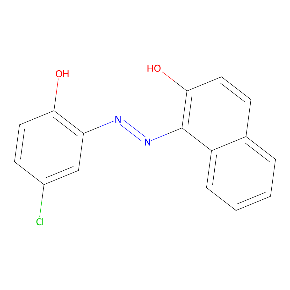 1-(5-Chloro-2-hydroxyphenylazo)-2-naphthol molecular structure, CAS 3566-94-7