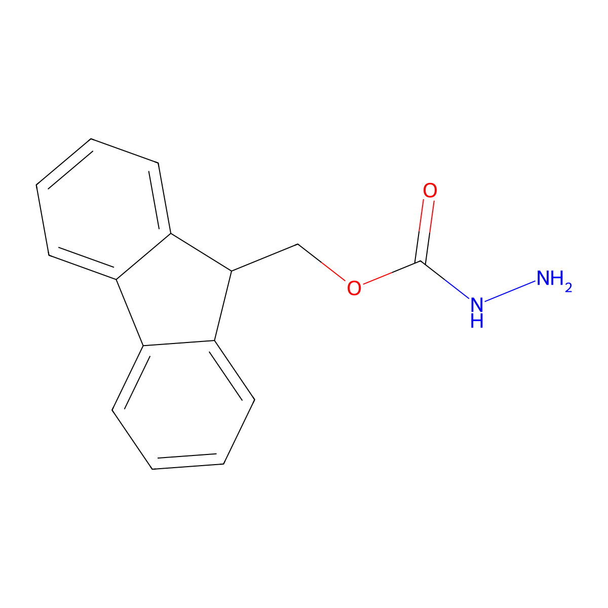 9-Fluorenylmethyl carbazate molecular structure, CAS 35661-51-9