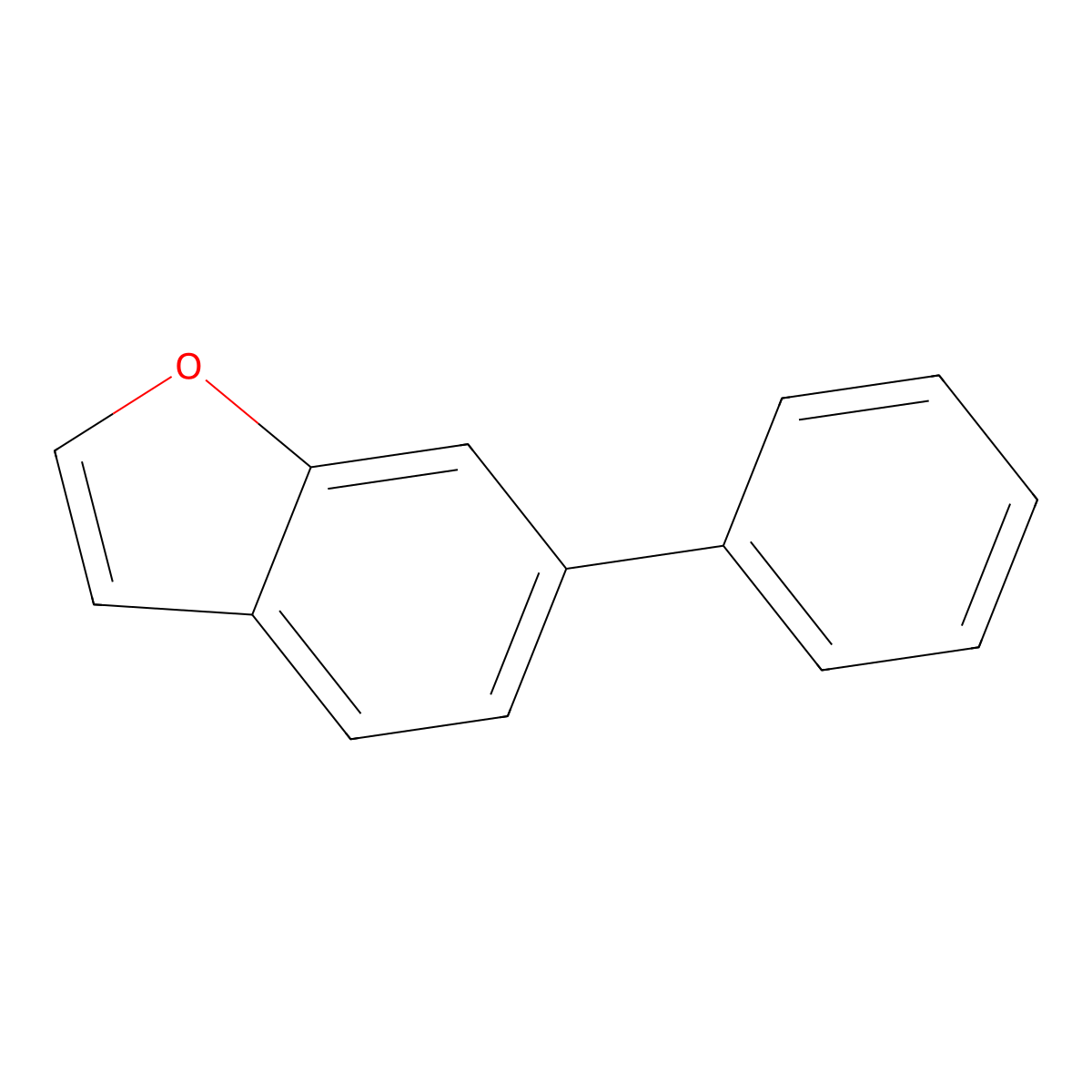 6-Phenyl-1-benzofuran molecular structure, CAS 35664-69-8