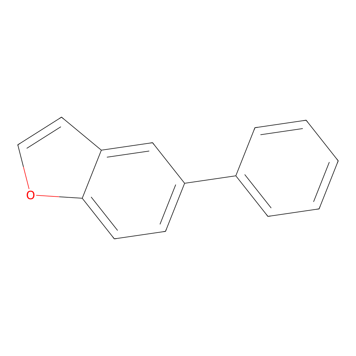 5-Phenyl-1-benzofuran molecular structure, CAS 35664-71-2