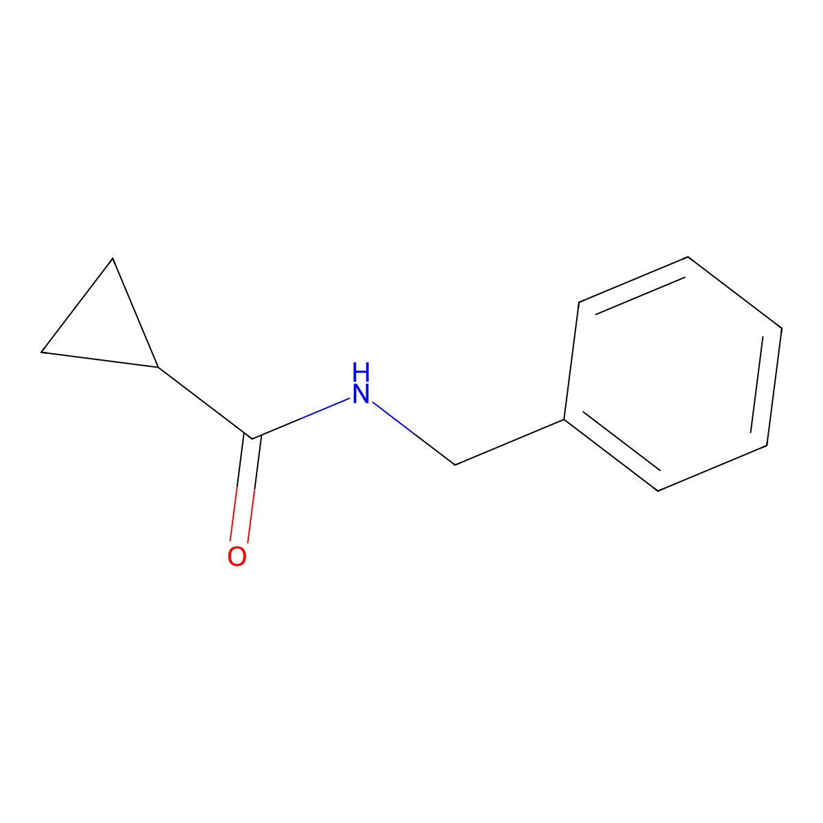 N-Benzylcyclopropanecarboxamide molecular structure, CAS 35665-25-9
