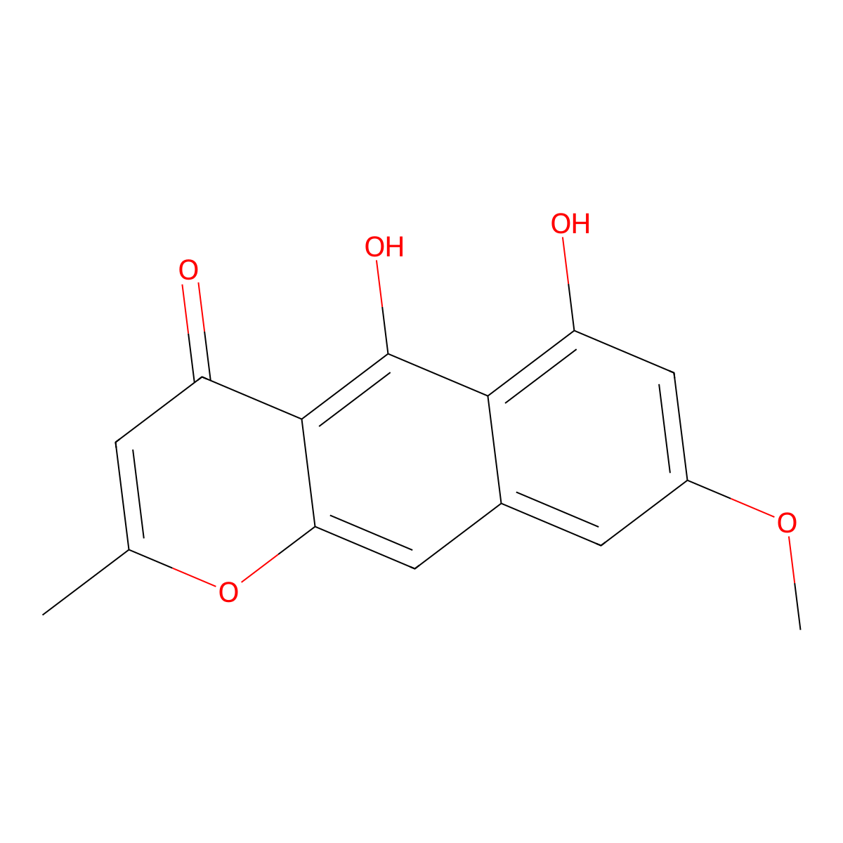 Rubrofusarin molecular structure, CAS 3567-00-8