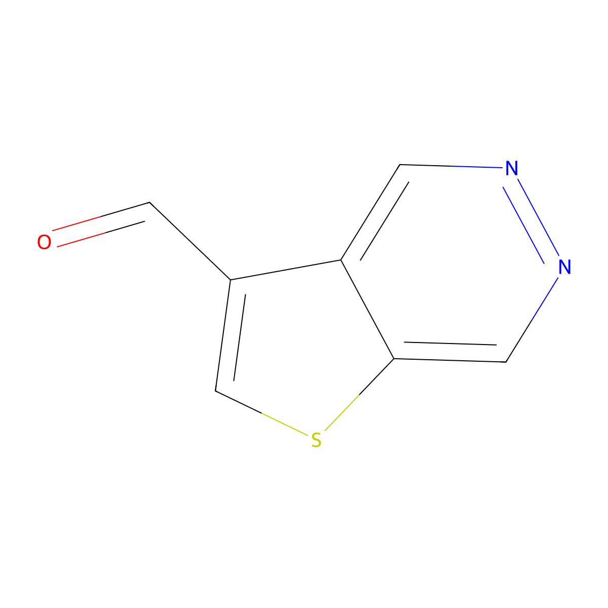 Thieno[2,3-d]pyridazine-3-carbaldehyde molecular structure, CAS 35670-76-9