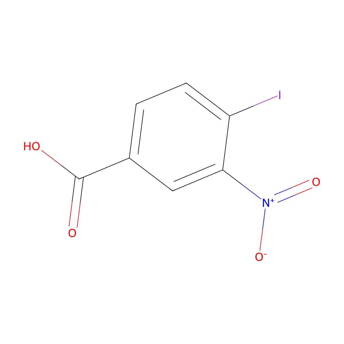 4-Iodo-3-nitrobenzoic acid molecular structure, CAS 35674-27-2