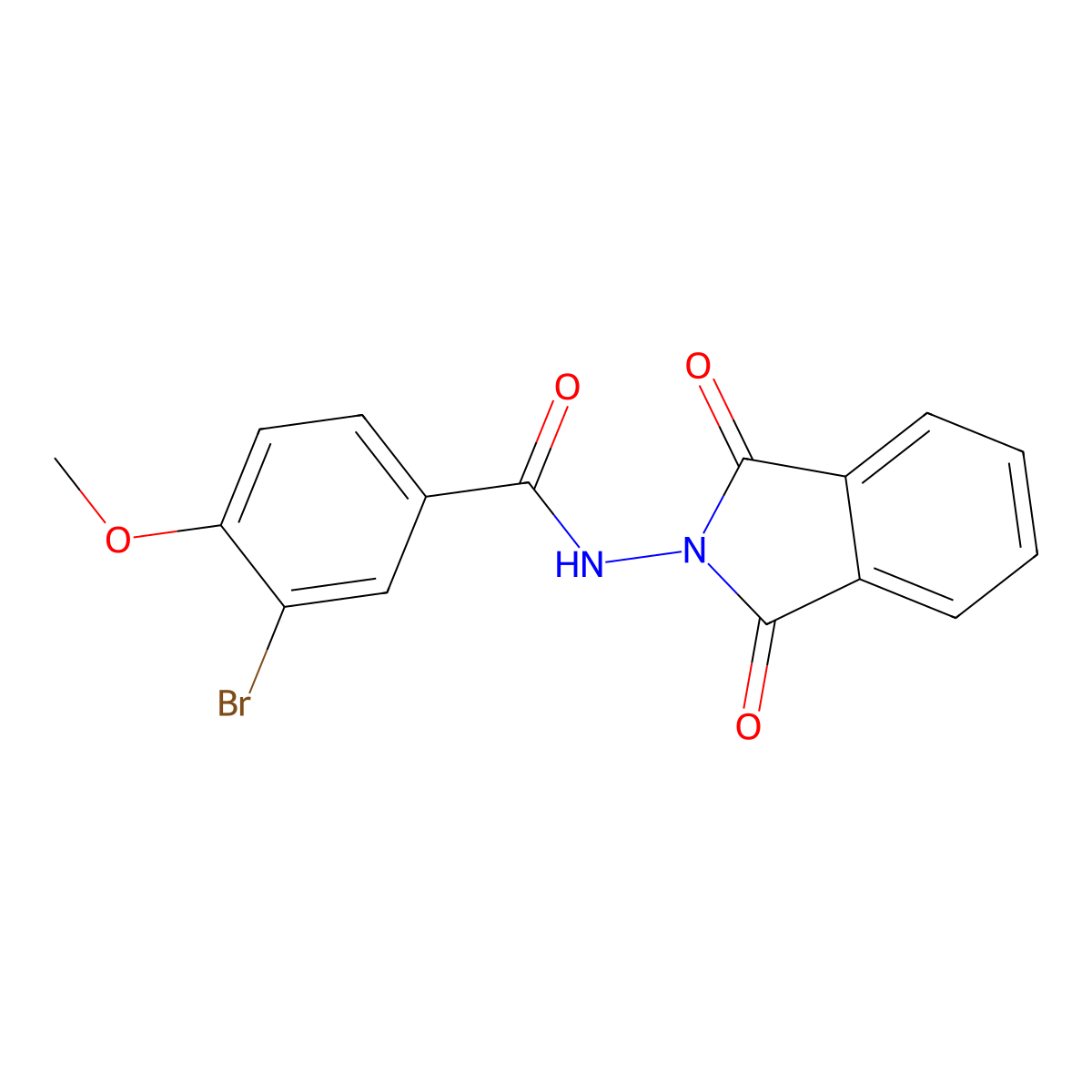 3-bromo-N-(1,3-dioxo-1,3-dihydro-2H-isoindol-2-yl)-4-methoxybenzamide molecular structure, CAS 356764-47-1