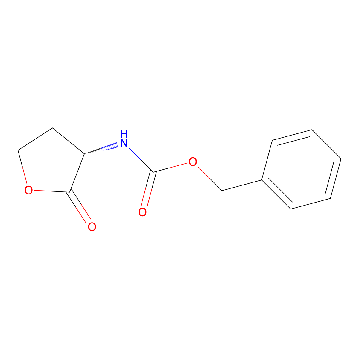 (S)-Benzyl (2-oxotetrahydrofuran-3-yl)carbamate molecular structure, CAS 35677-89-5