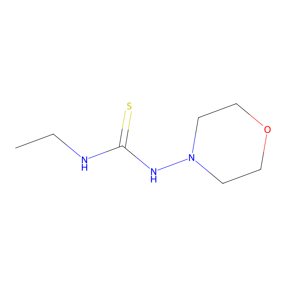 1-Ethyl-3-morpholin-4-ylthiourea molecular structure, CAS 356773-27-8