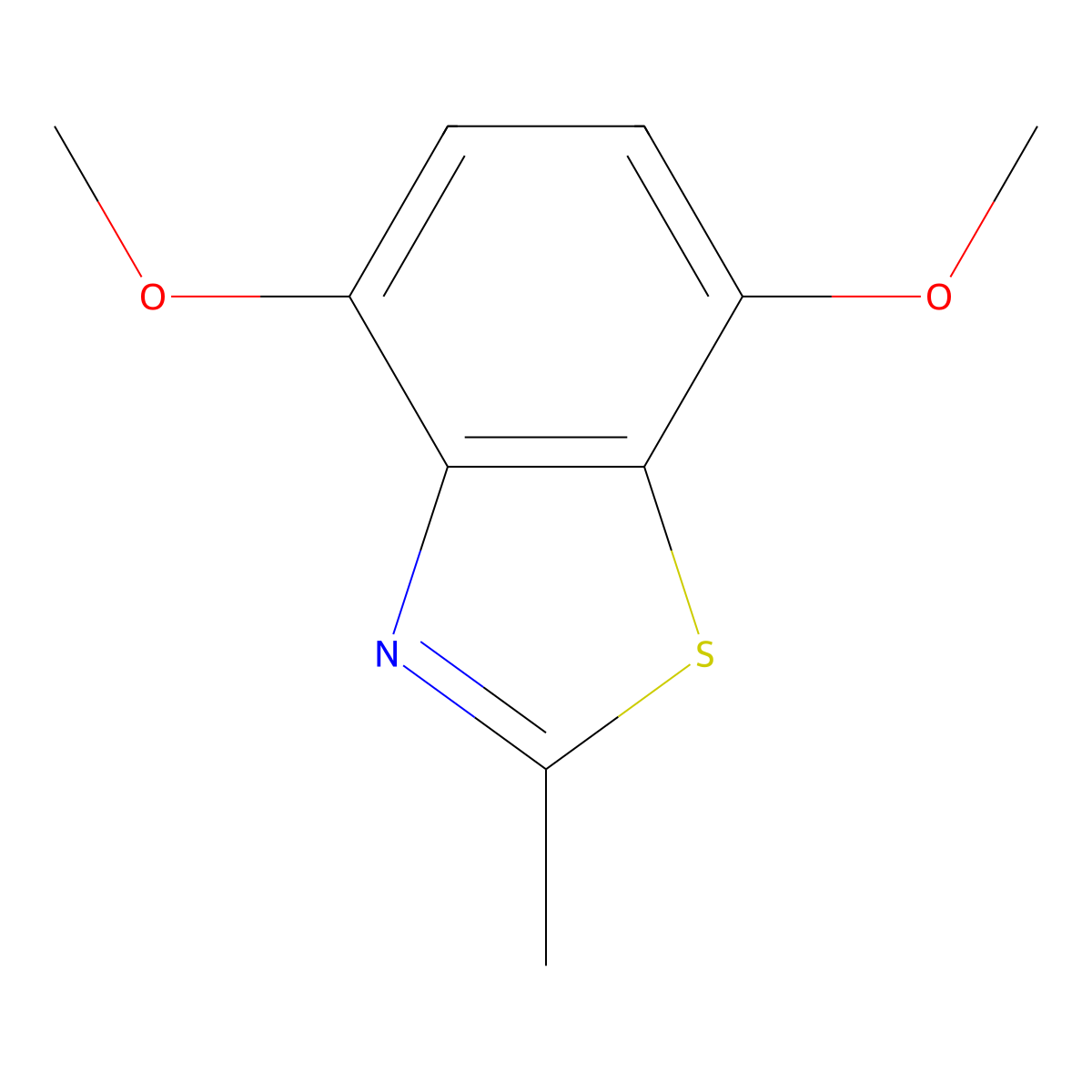 4,7-Dimethoxy-2-methylbenzo[d]thiazole molecular structure, CAS 356775-36-5