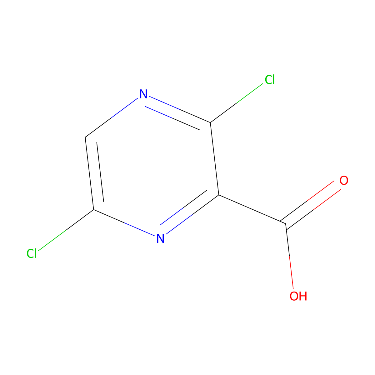 3,6-Dichloropyrazine-2-carboxylic acid molecular structure, CAS 356783-15-8
