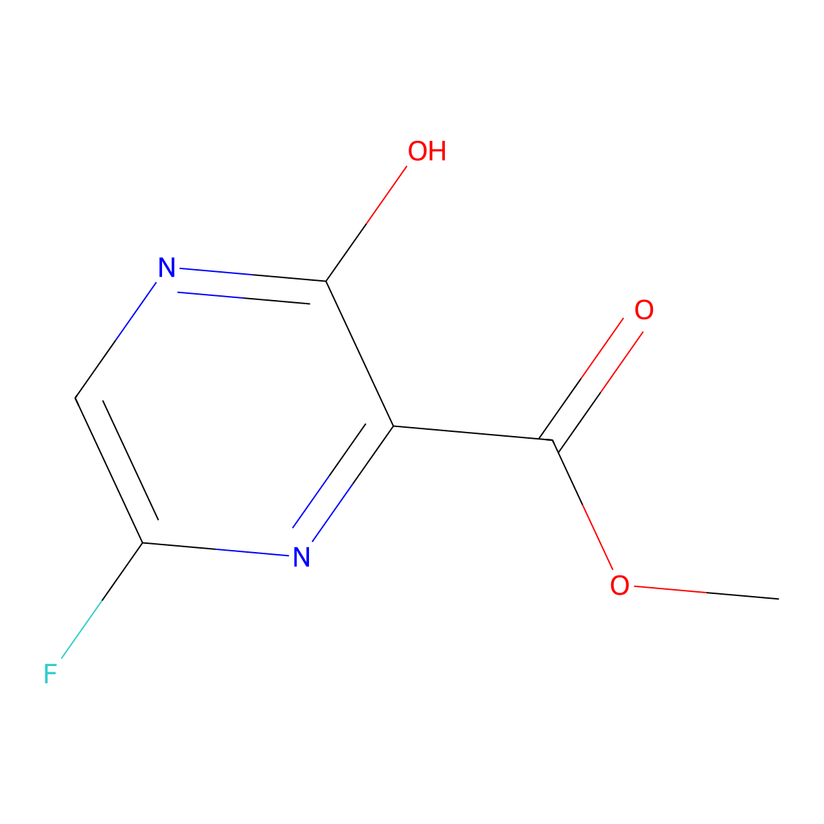 Methyl 6-fluoro-3-hydroxypyrazine-2-carboxylate molecular structure, CAS 356783-27-2