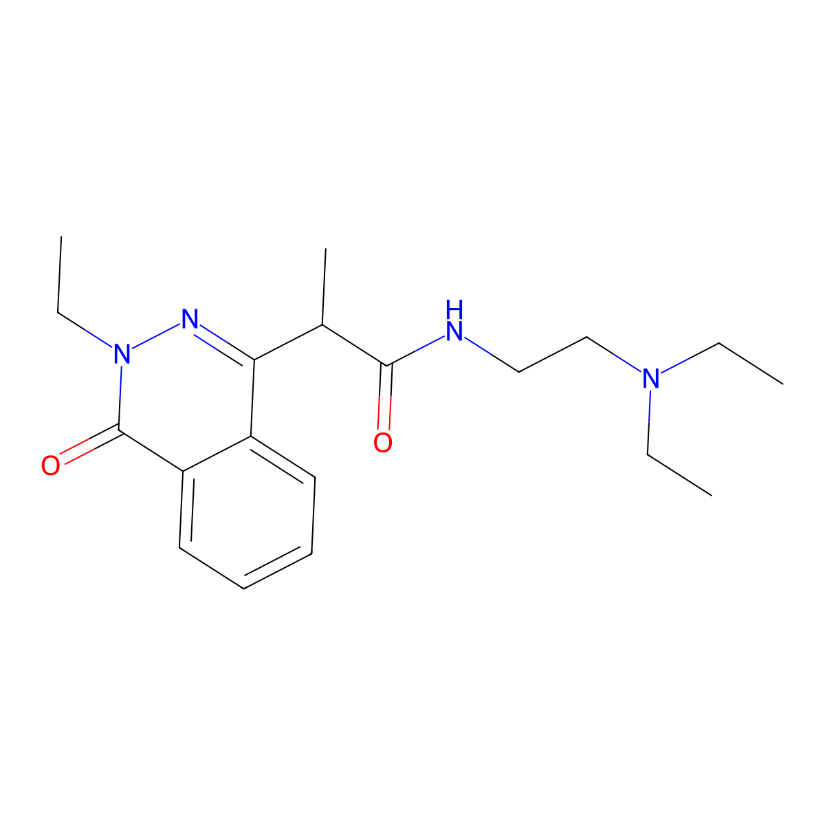 N-[2-(Diethylamino)ethyl]-2-(3-ethyl-4-oxophthalazin-1-YL)propanamide molecular structure, CAS 356790-56-2