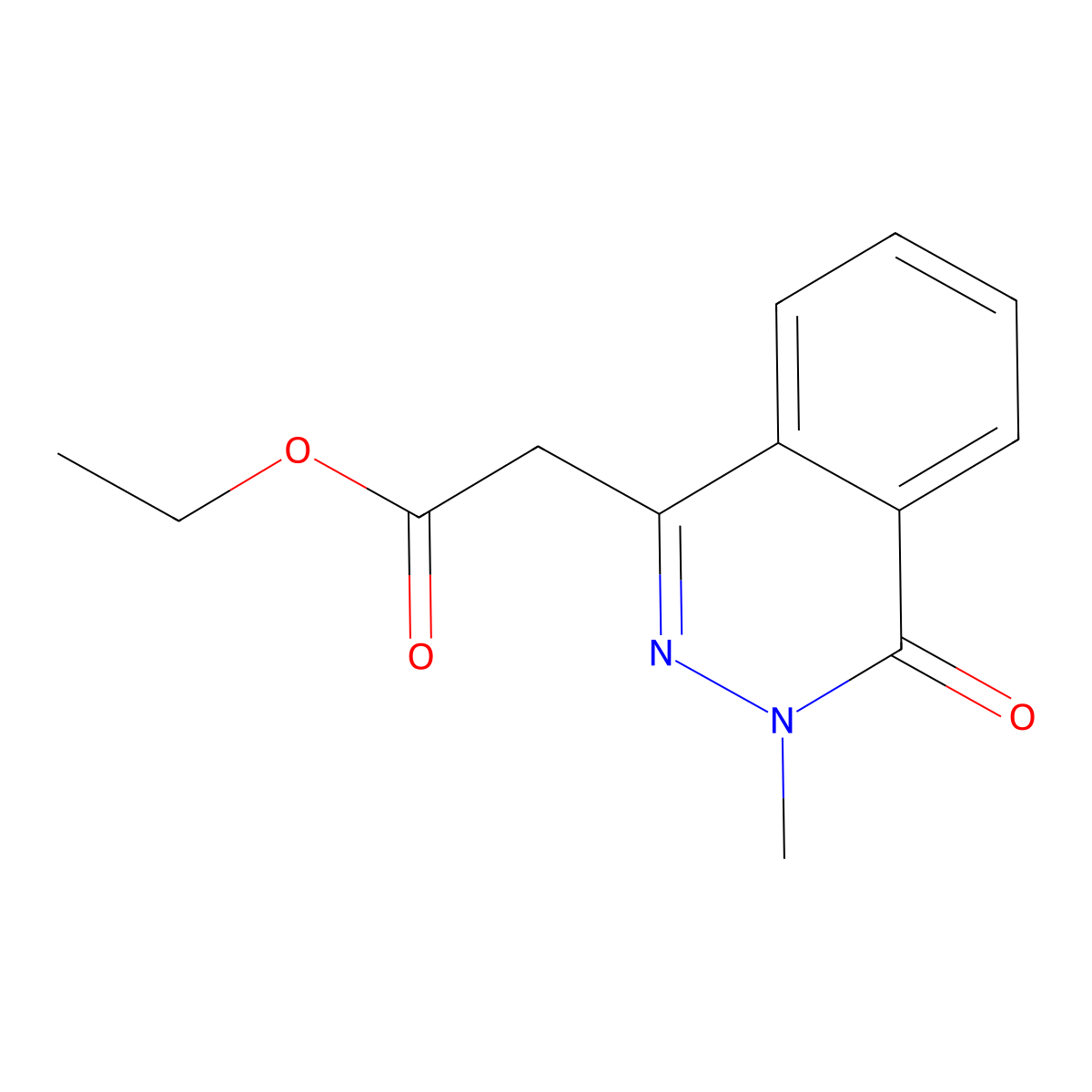 Ethyl 2-(3-methyl-4-oxo-3,4-dihydrophthalazin-1-yl)acetate molecular structure, CAS 356790-62-0