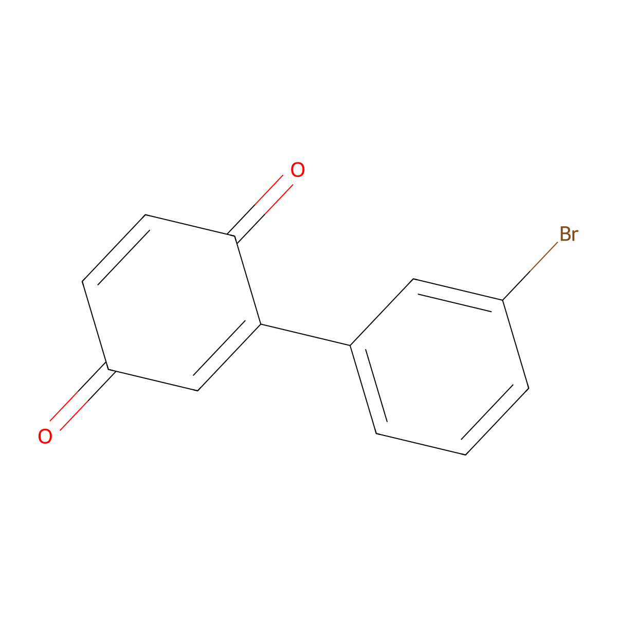 2-(3-Bromophenyl)cyclohexa-2,5-diene-1,4-dione molecular structure, CAS 356790-95-9