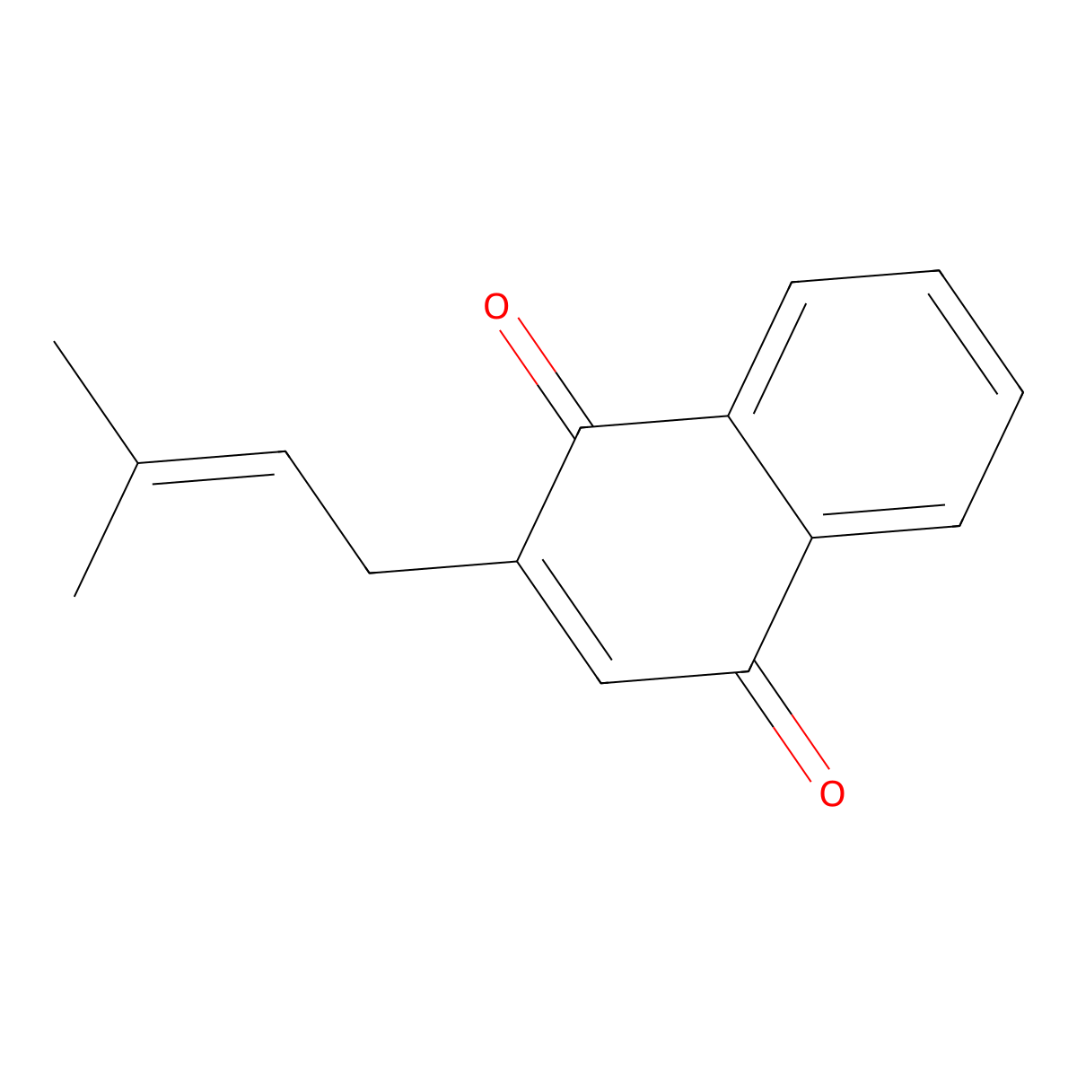 Deoxylapachol molecular structure, CAS 3568-90-9