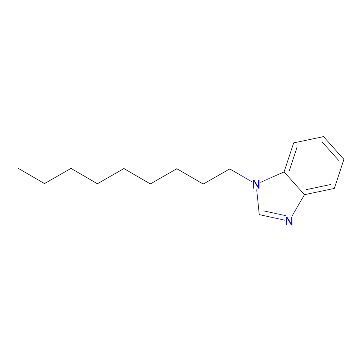 1-Nonylbenzimidazole molecular structure, CAS 35681-36-8