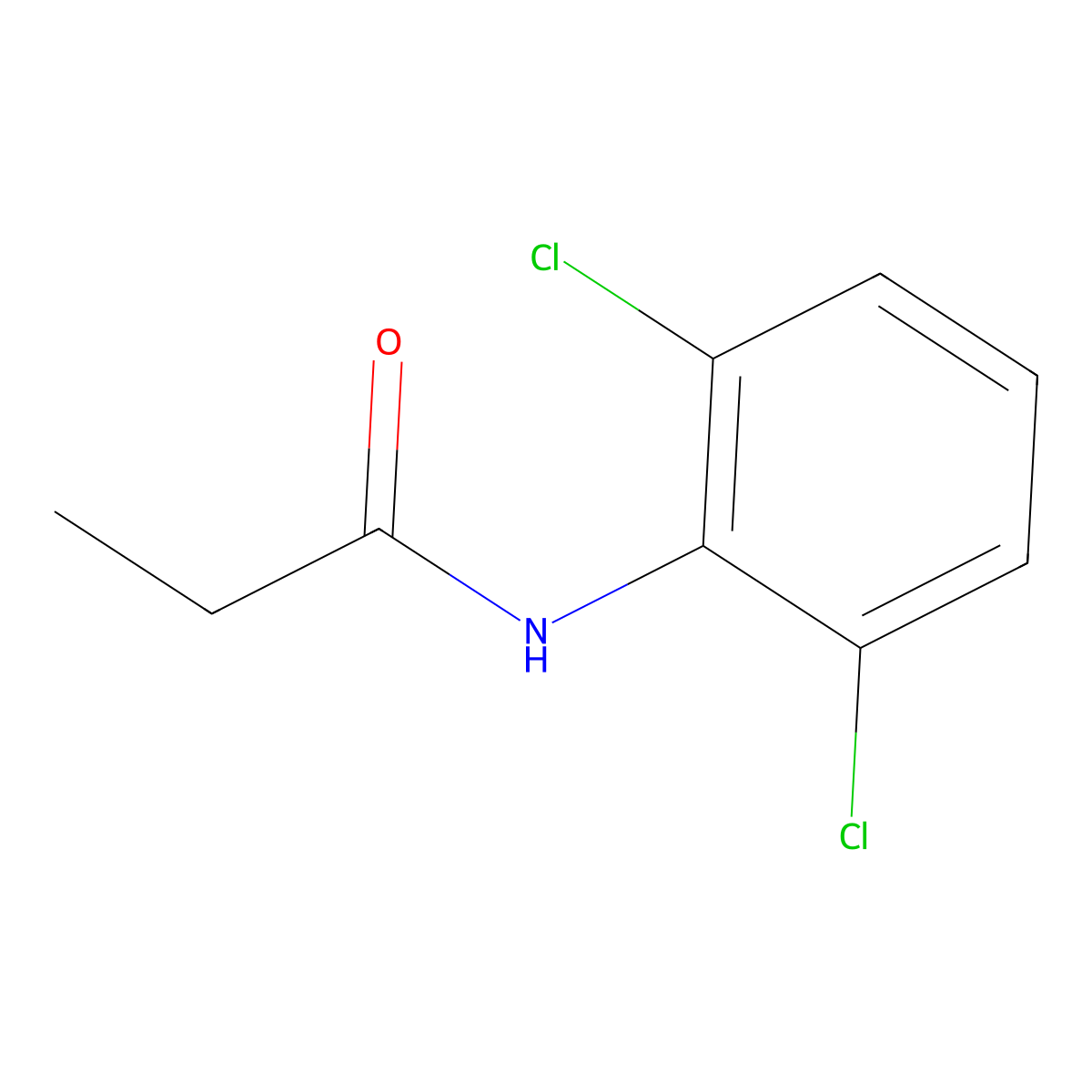 Propanamide, N-(2,6-dichlorophenyl)- molecular structure, CAS 35684-90-3