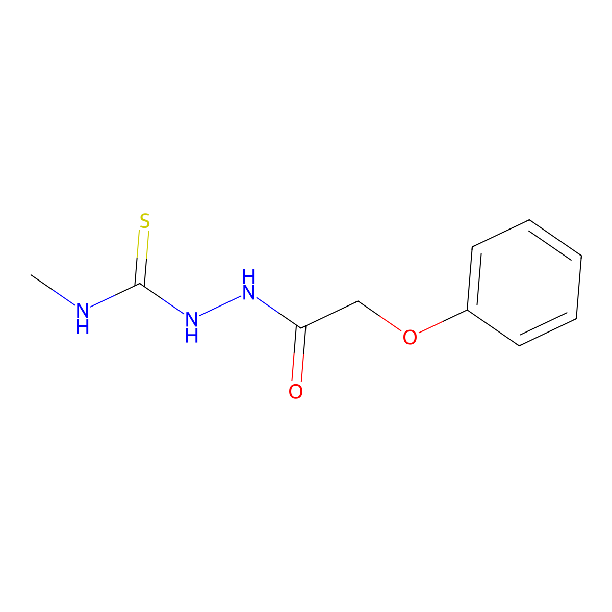 N-Methyl-2-(phenoxyacetyl)hydrazinecarbothioamide molecular structure, CAS 35687-20-8