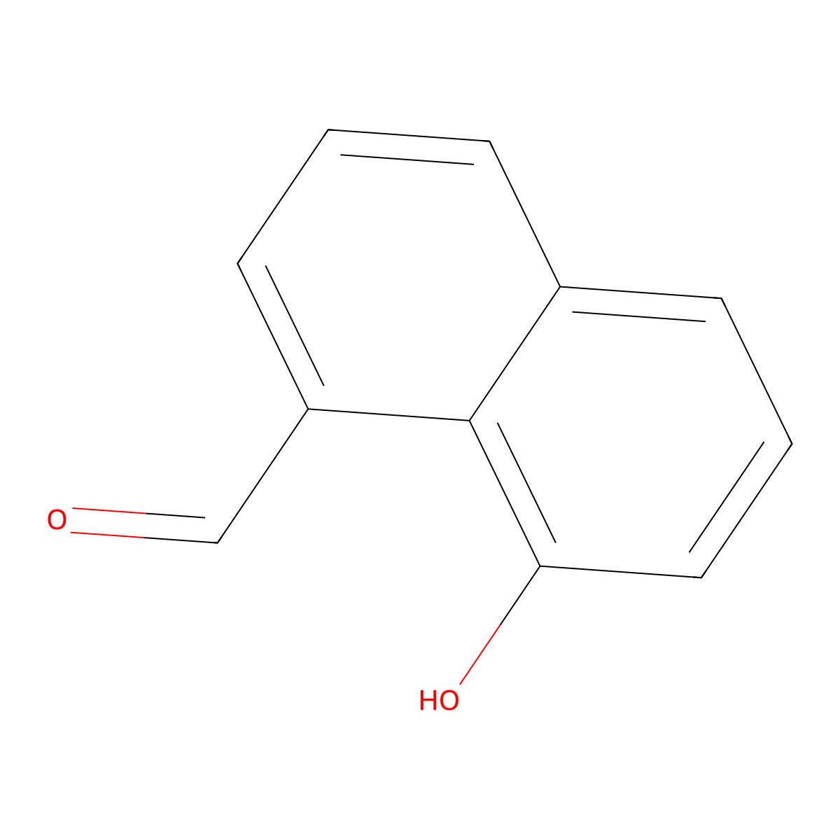 8-Hydroxynaphthalene-1-carboxaldehyde molecular structure, CAS 35689-26-0