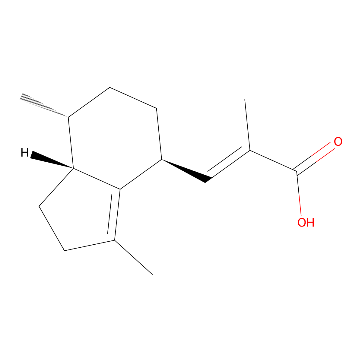 (-)-Valerenic acid molecular structure, CAS 3569-10-6