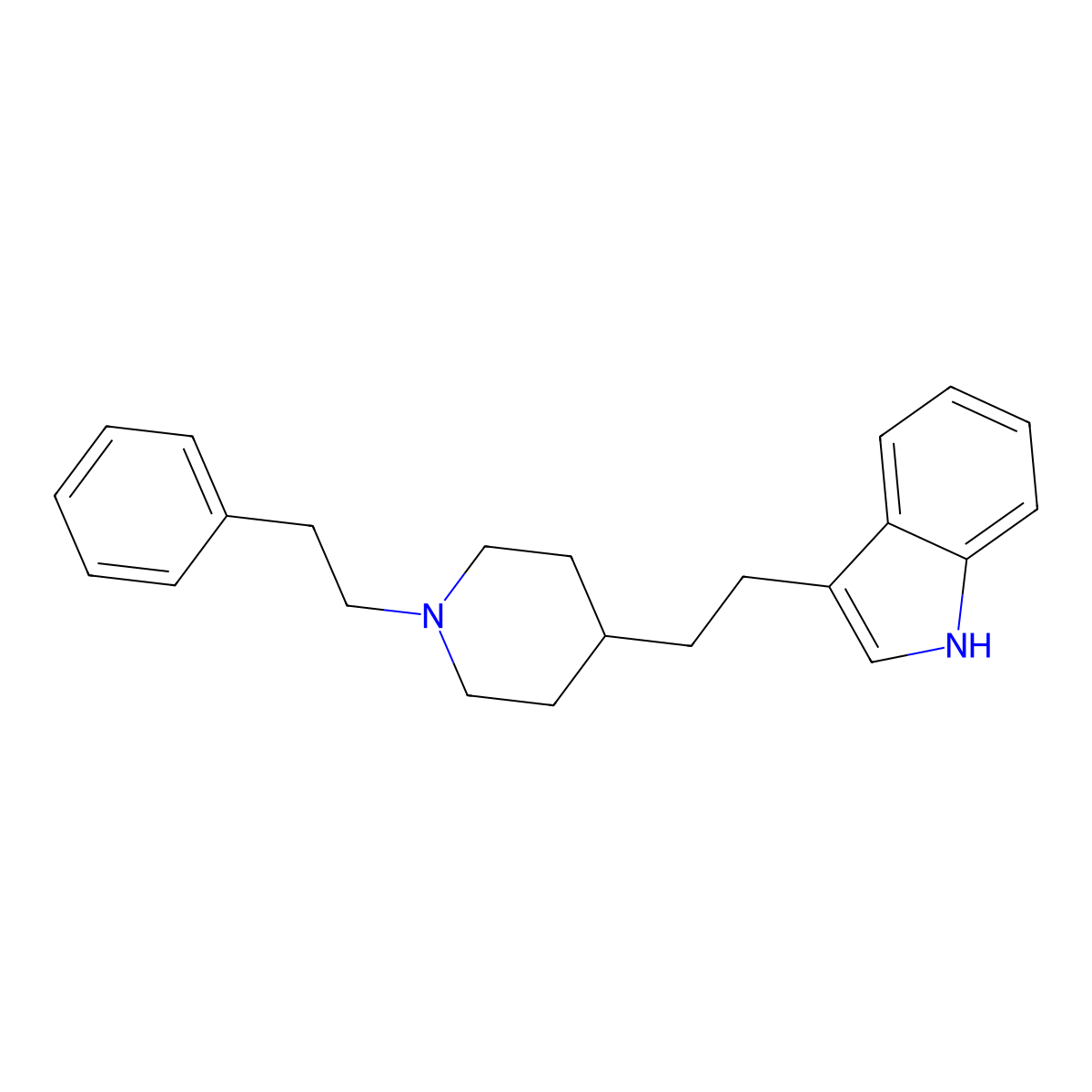Indopine molecular structure, CAS 3569-26-4