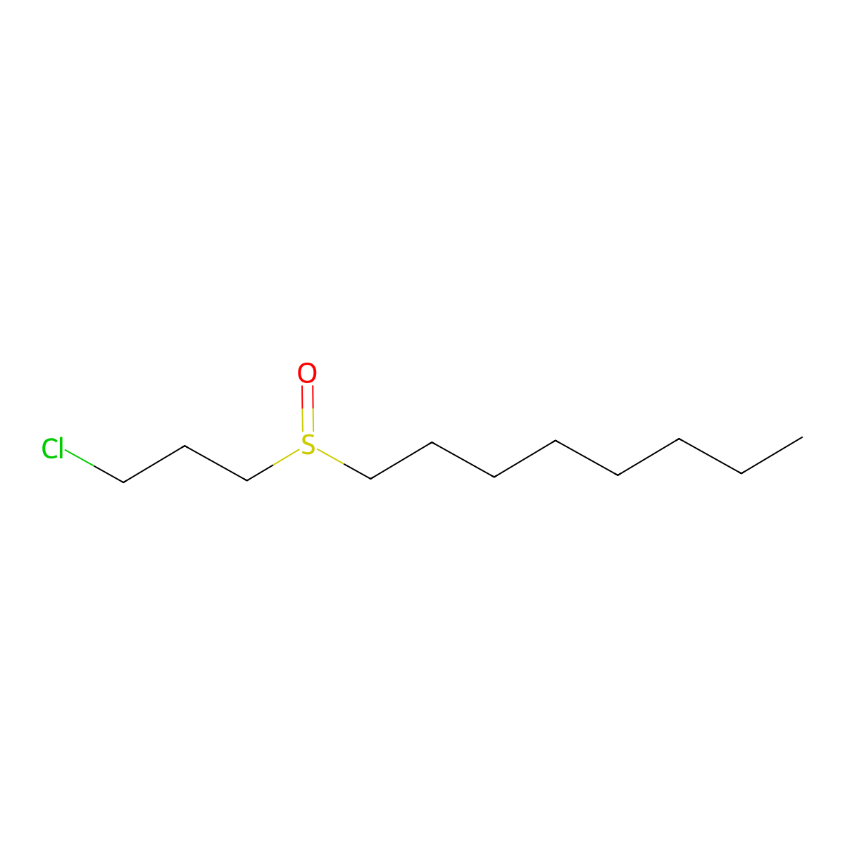 Sulfoxide, 3-chloropropyl octyl molecular structure, CAS 3569-57-1