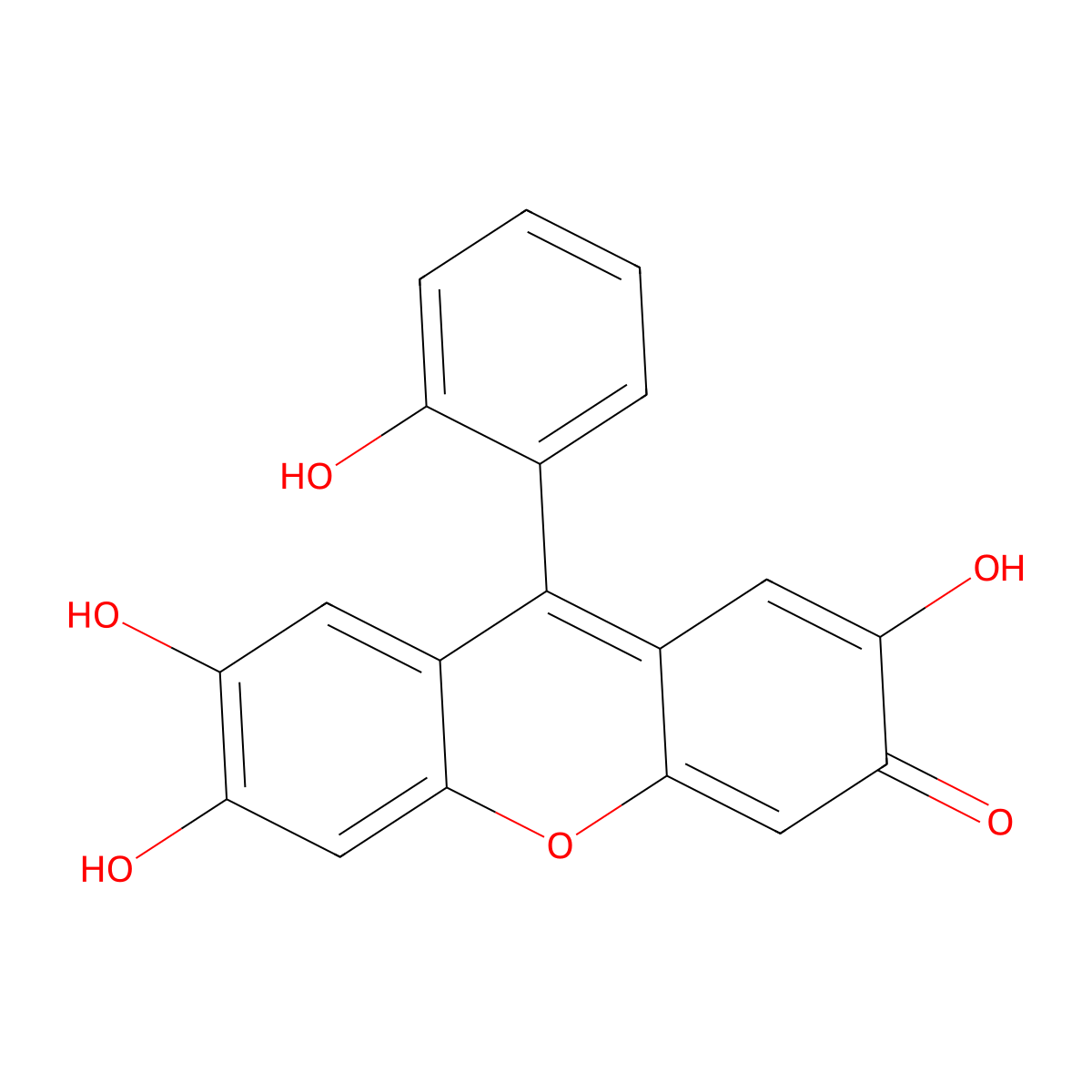 9-Hydroxyphenylfluoron molecular structure, CAS 3569-82-2