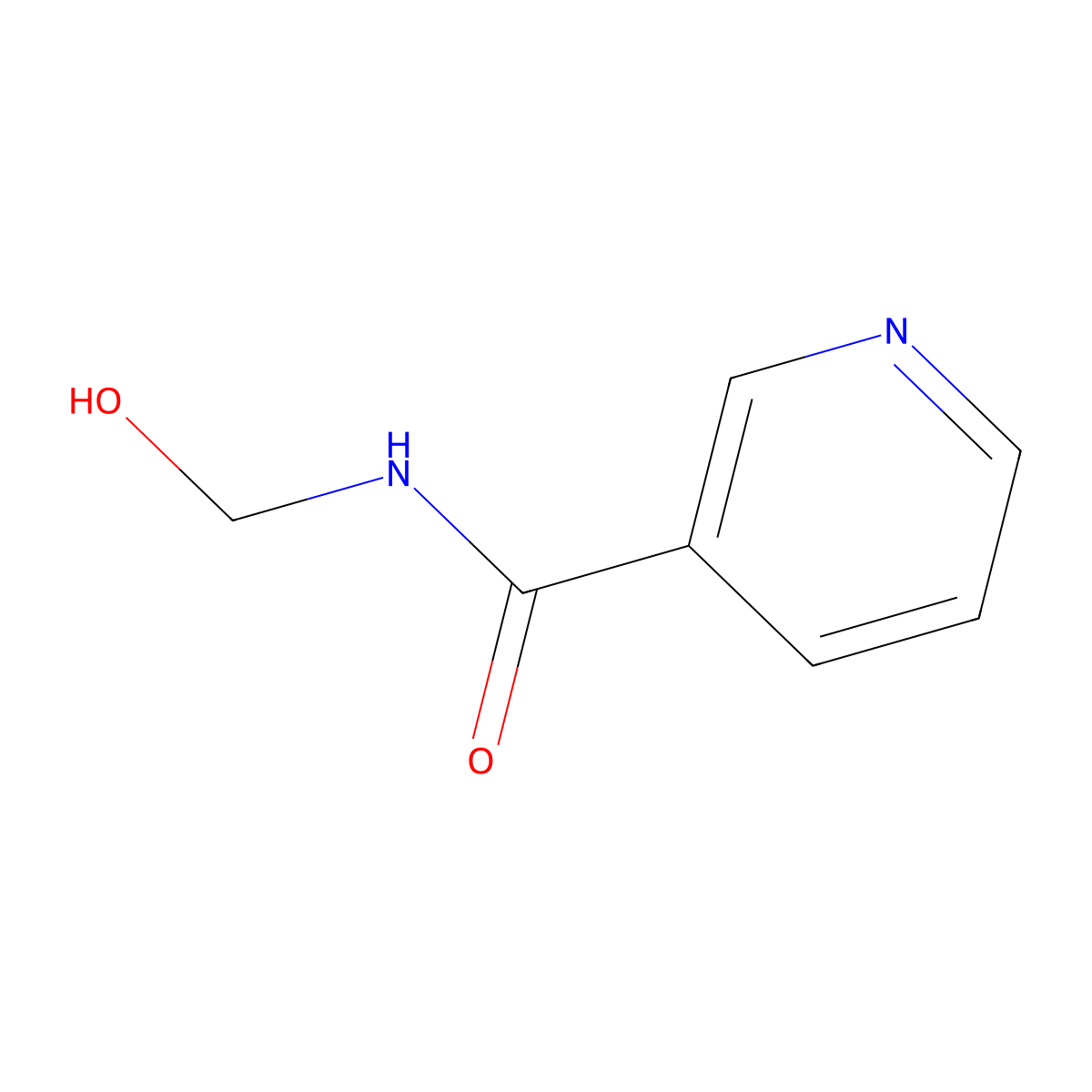 N-(Hydroxymethyl)nicotinamide molecular structure, CAS 3569-99-1