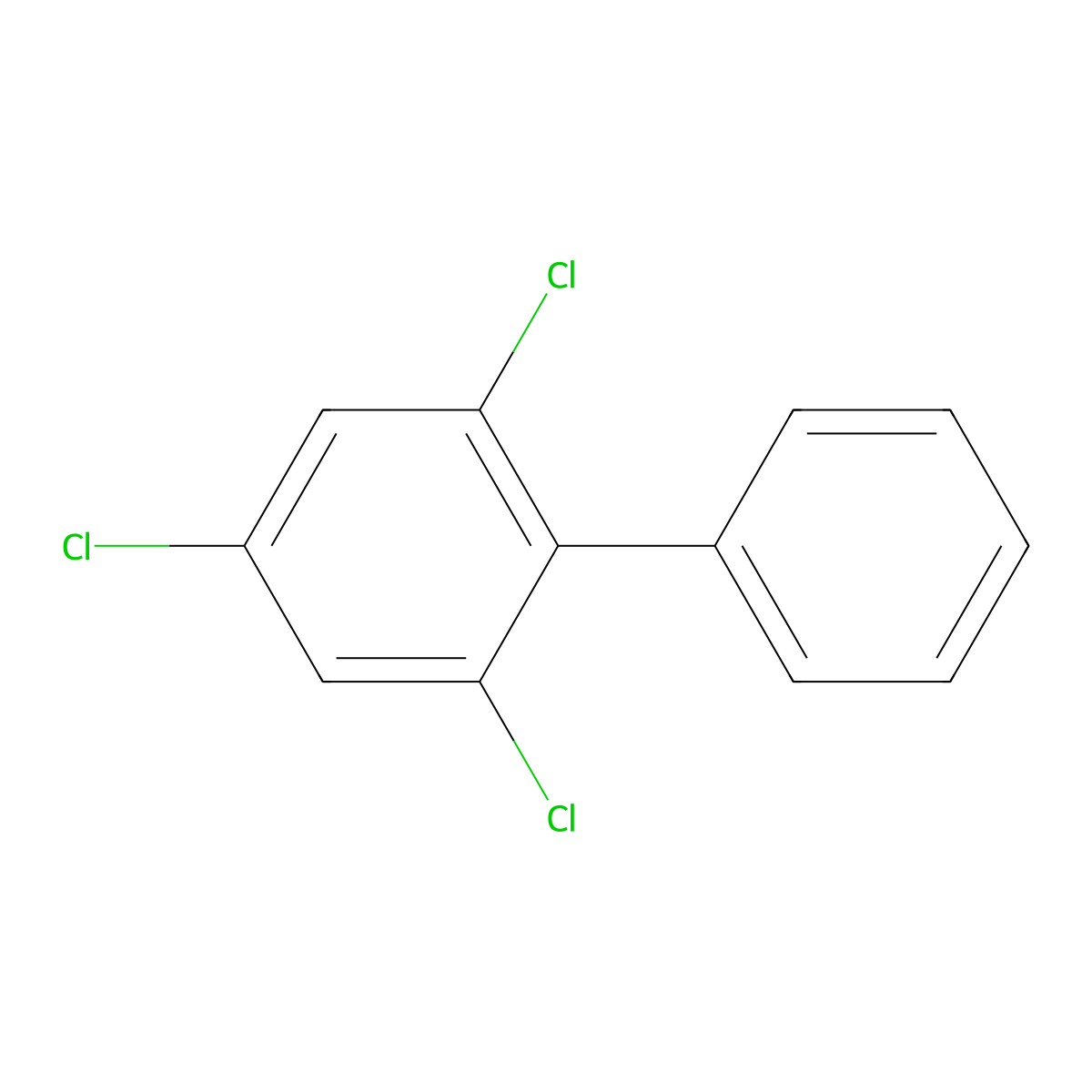 2,4,6-Trichlorobiphenyl molecular structure, CAS 35693-92-6