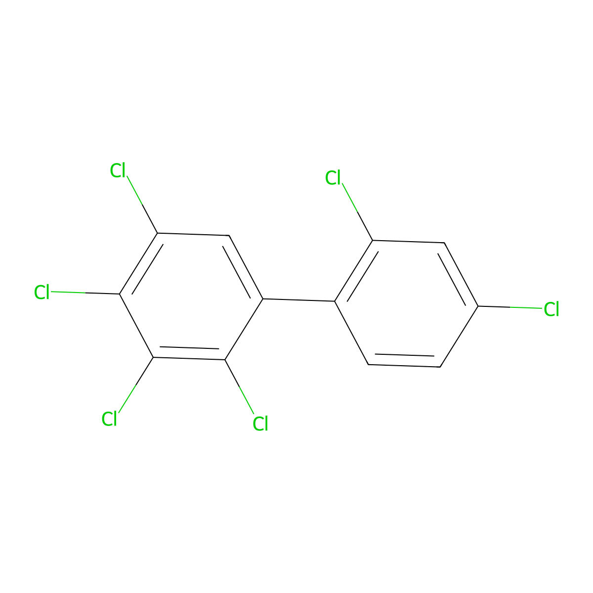 2,2',3,4,4',5-Hexachlorobiphenyl molecular structure, CAS 35694-06-5
