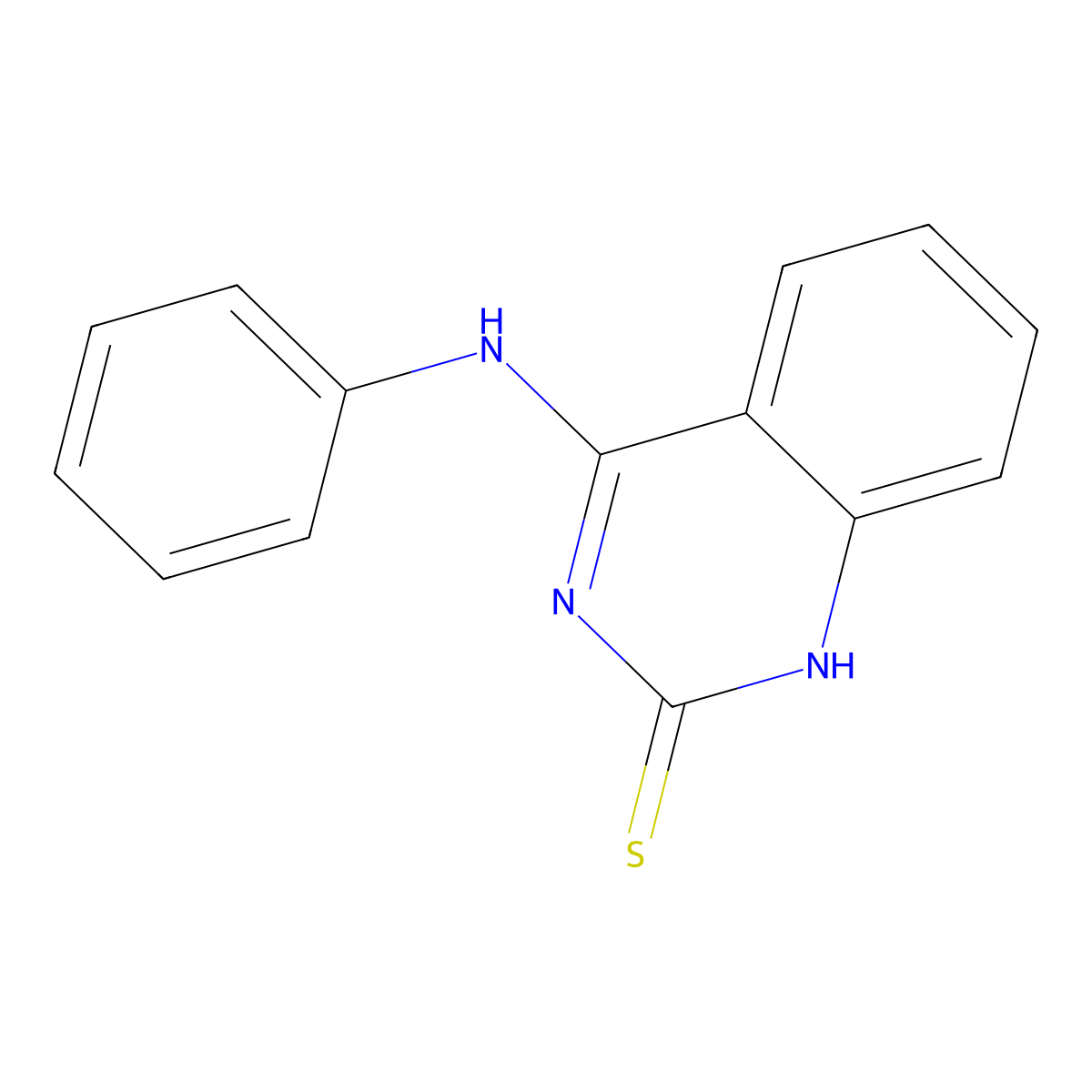 4-Anilinoquinazoline-2(1H)-thione molecular structure, CAS 35696-83-4