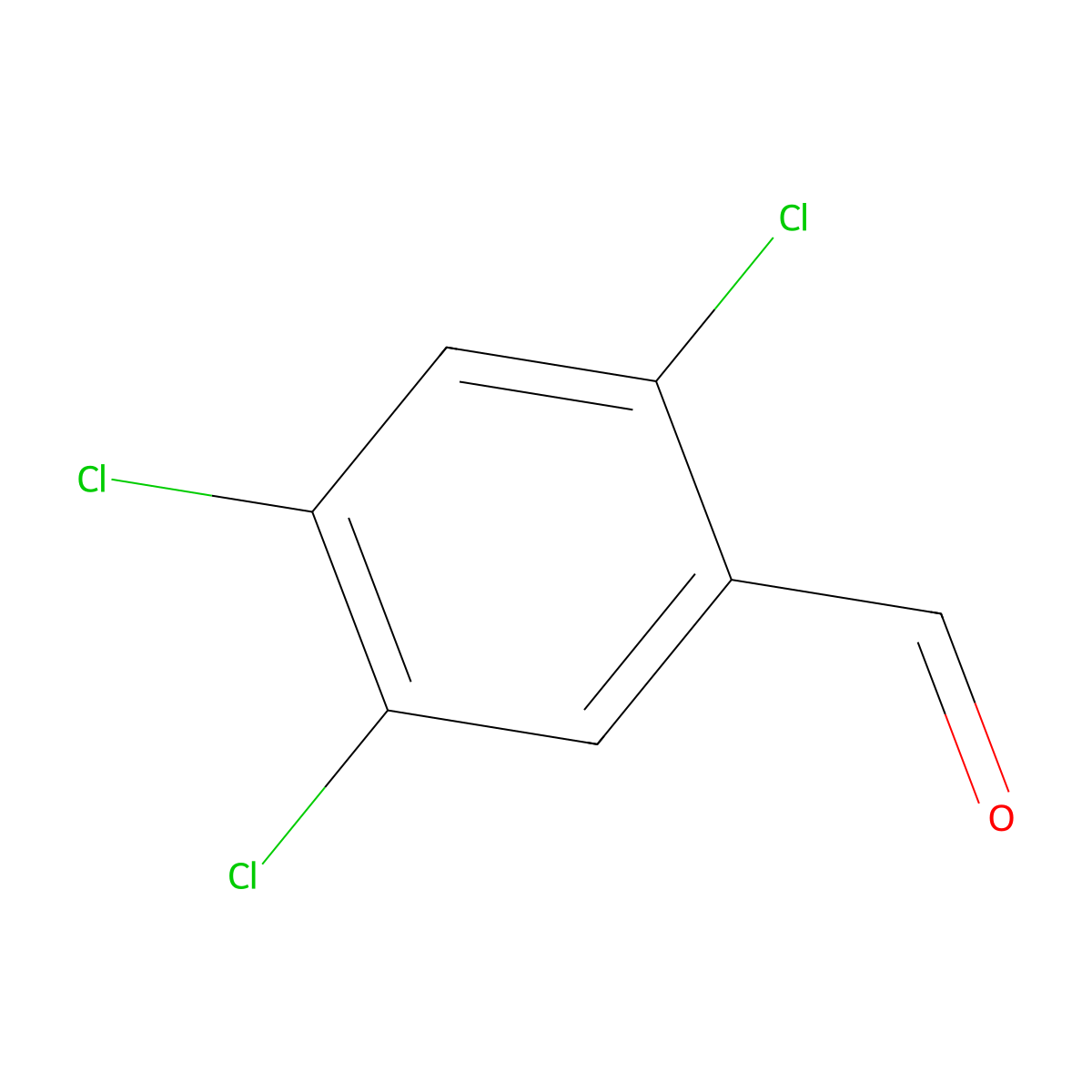 2,4,5-Trichlorobenzaldehyde molecular structure, CAS 35696-87-8