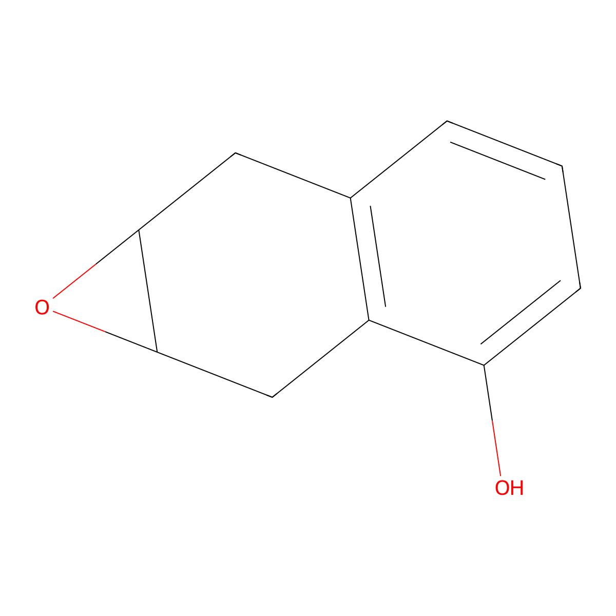 1a,2,7,7a-Tetrahydronaphtho[2,3-b]oxiren-3-ol molecular structure, CAS 35697-13-3