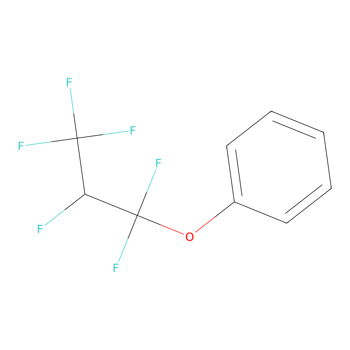 1,1,2,3,3,3-Hexafluoropropoxybenzene molecular structure, CAS 357-98-2