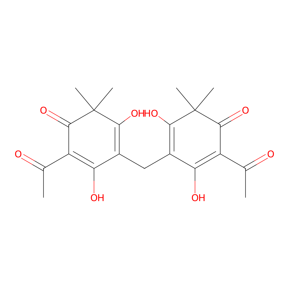 Albaspidin AA molecular structure, CAS 3570-40-9