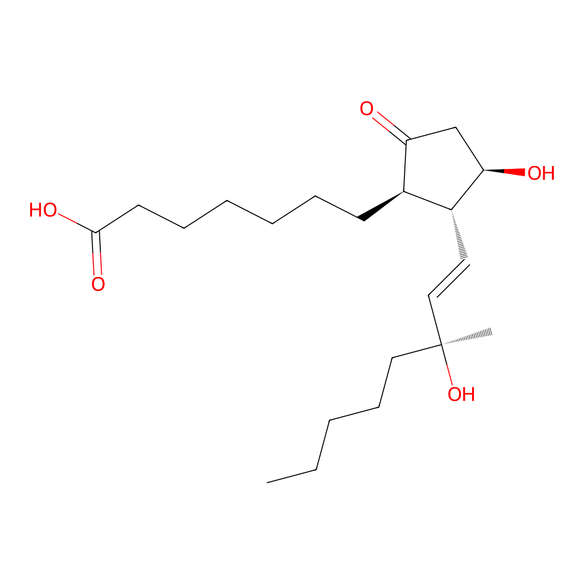 15-Methylprostaglandin E1 molecular structure, CAS 35700-26-6