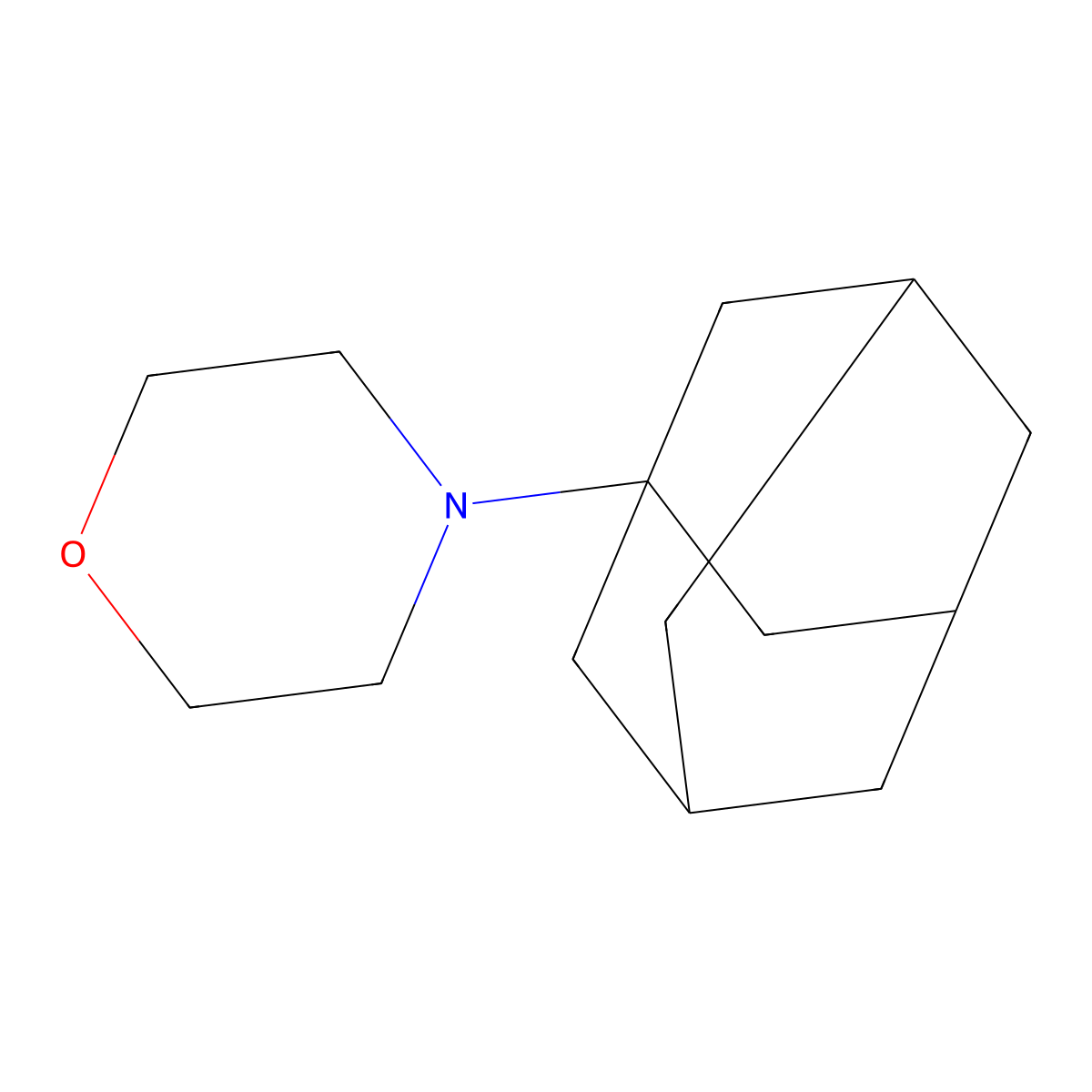 Morpholine, 1-(1-adamantyl)- molecular structure, CAS 35702-67-1