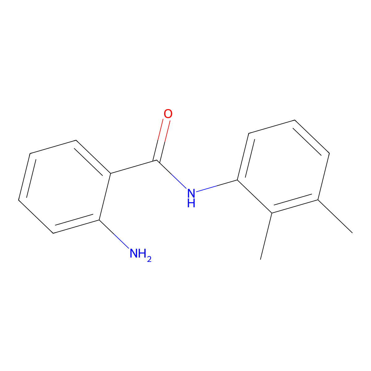 2-amino-N-(2,3-dimethylphenyl)benzamide molecular structure, CAS 35703-71-0