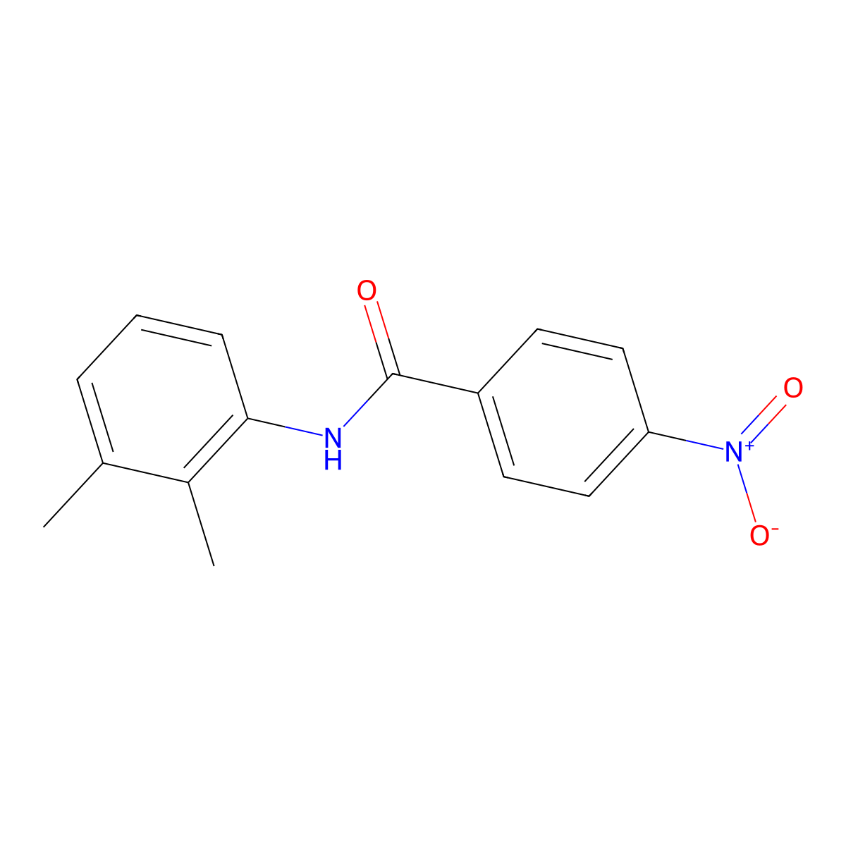 4-Nitrobenzo-2',3'-xylidide molecular structure, CAS 35709-76-3