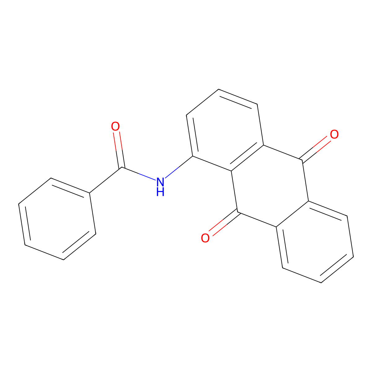 N-(9,10-Dioxo-1-anthryl)benzamide molecular structure, CAS 3571-23-1
