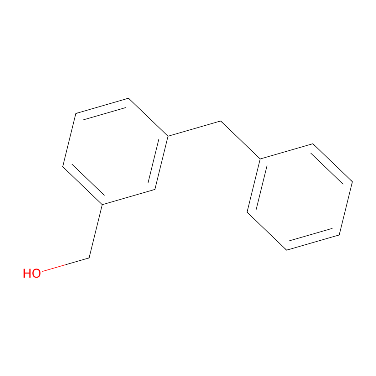 3-Benzylbenzyl alcohol molecular structure, CAS 35714-19-3