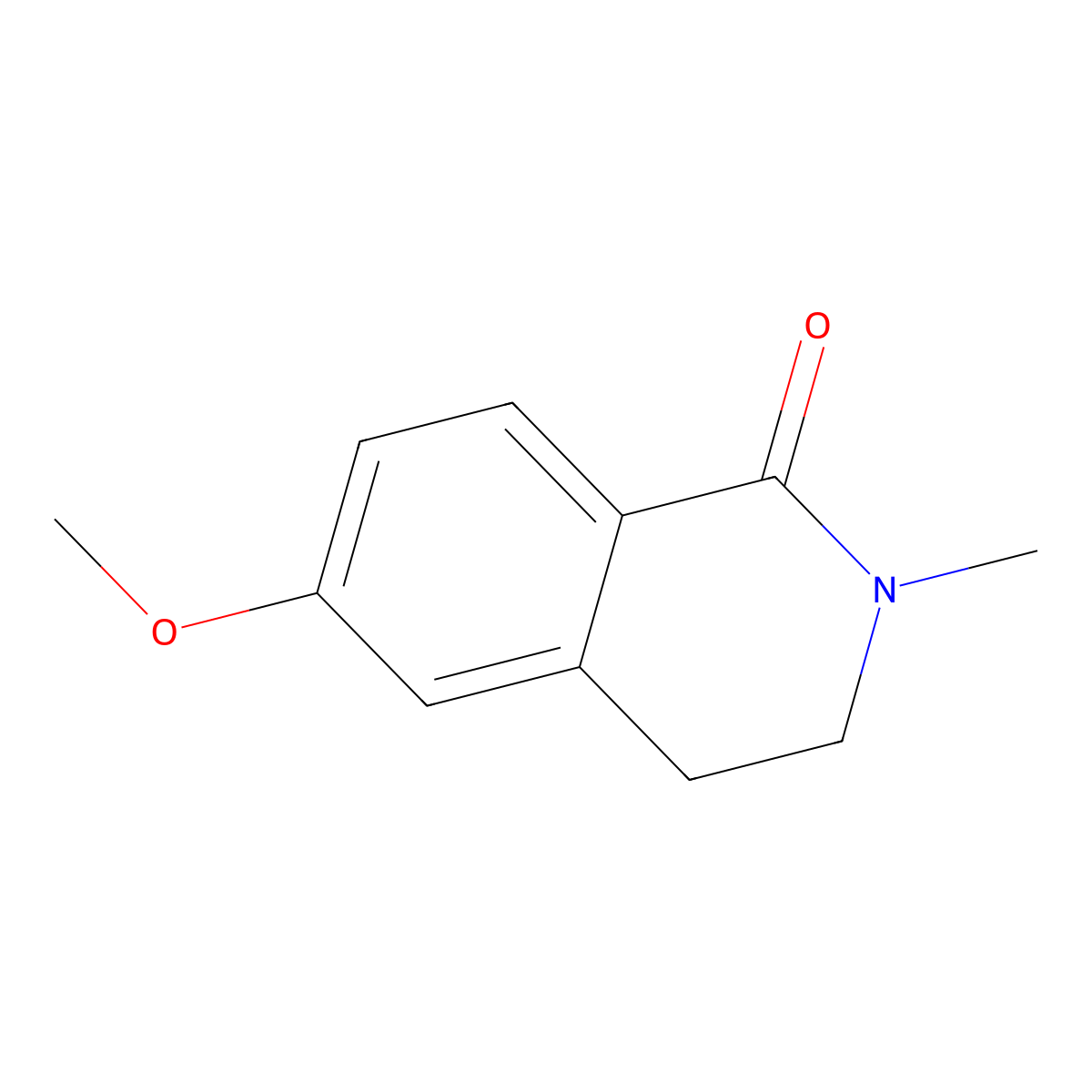 6-methoxy-2-methyl-3,4-dihydroisoquinolin-1(2H)-one molecular structure, CAS 35714-27-3