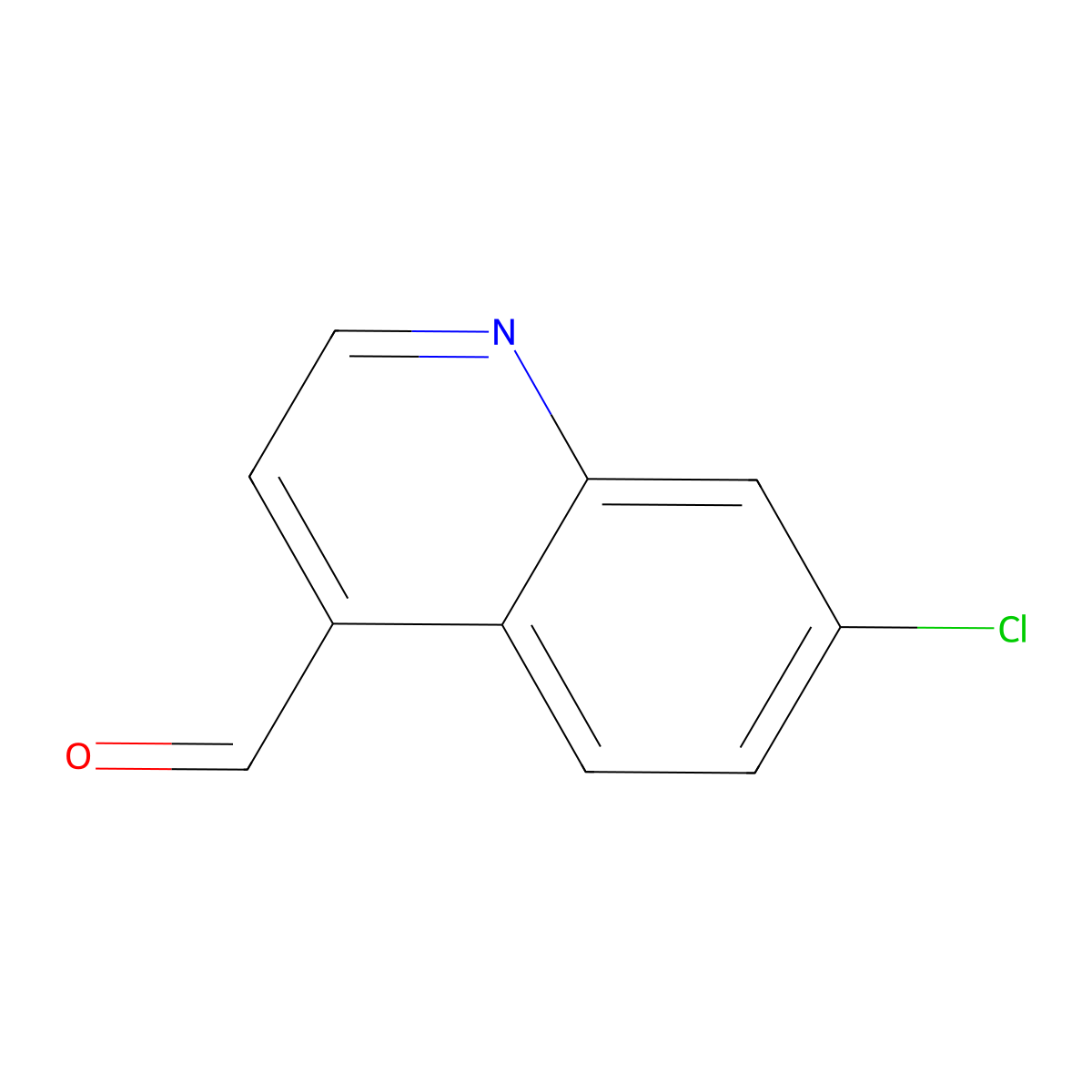 7-Chloroquinoline-4-carbaldehyde molecular structure, CAS 35714-48-8