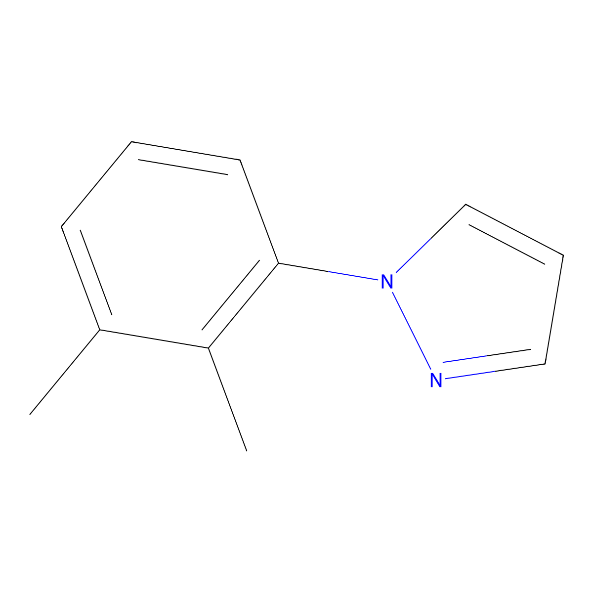 1-(2,3-dimethylphenyl)-1H-pyrazole molecular structure, CAS 35715-69-6