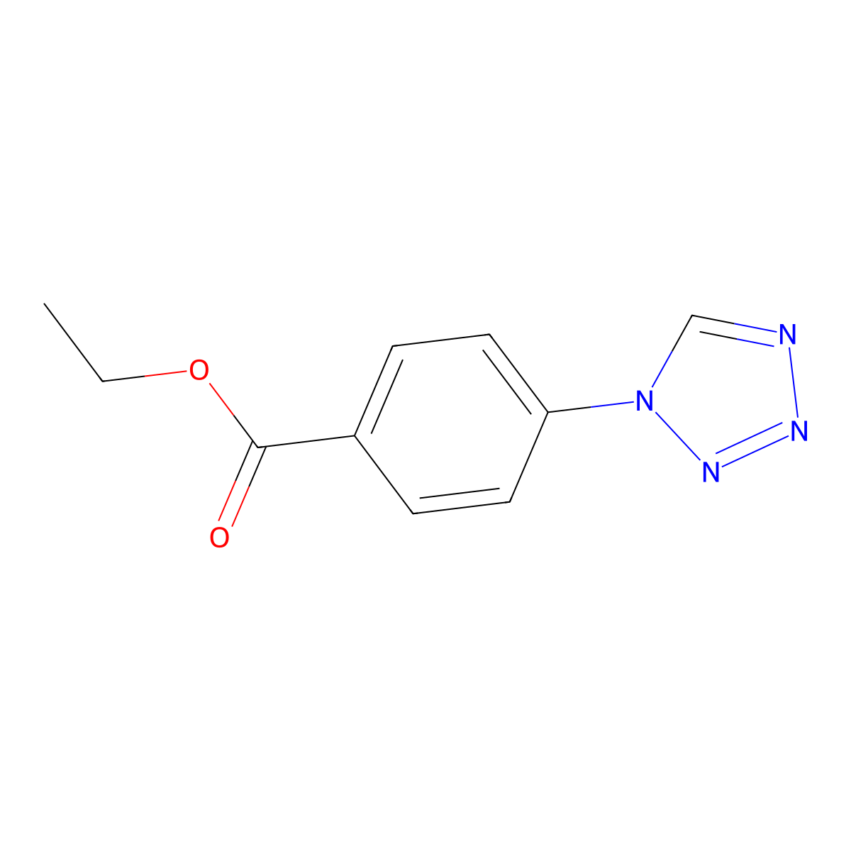 ethyl 4-(1H-tetrazol-1-yl)benzoate molecular structure, CAS 357159-60-5