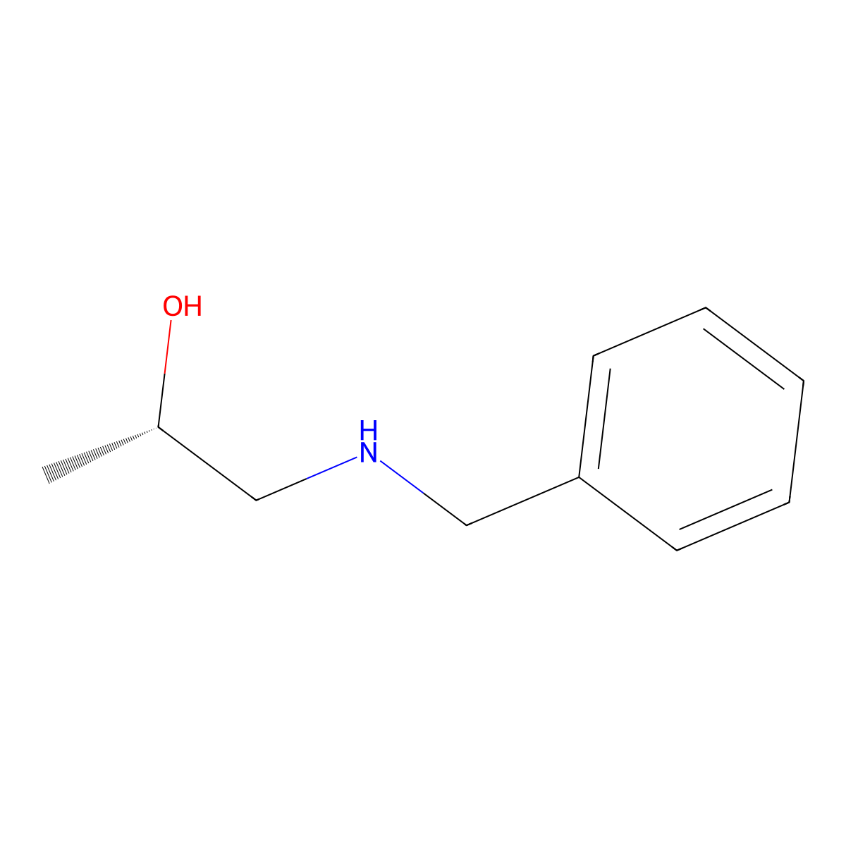 (2S)-1-(benzylamino)propan-2-ol molecular structure, CAS 357165-43-6