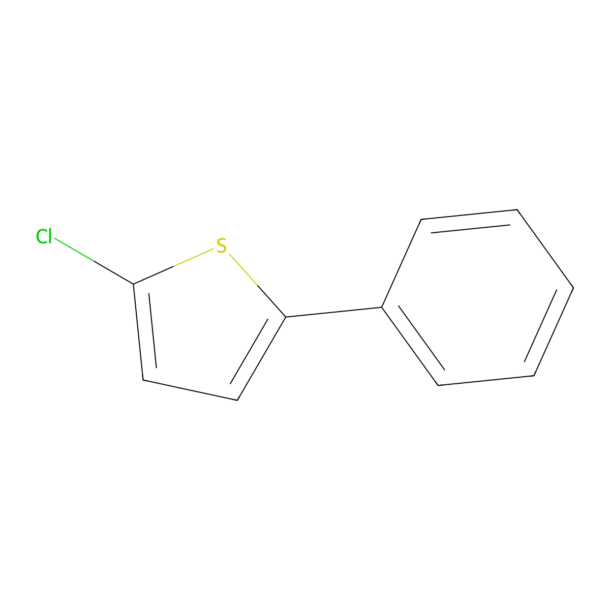 2-Chloro-5-phenylthiophene molecular structure, CAS 35717-20-5