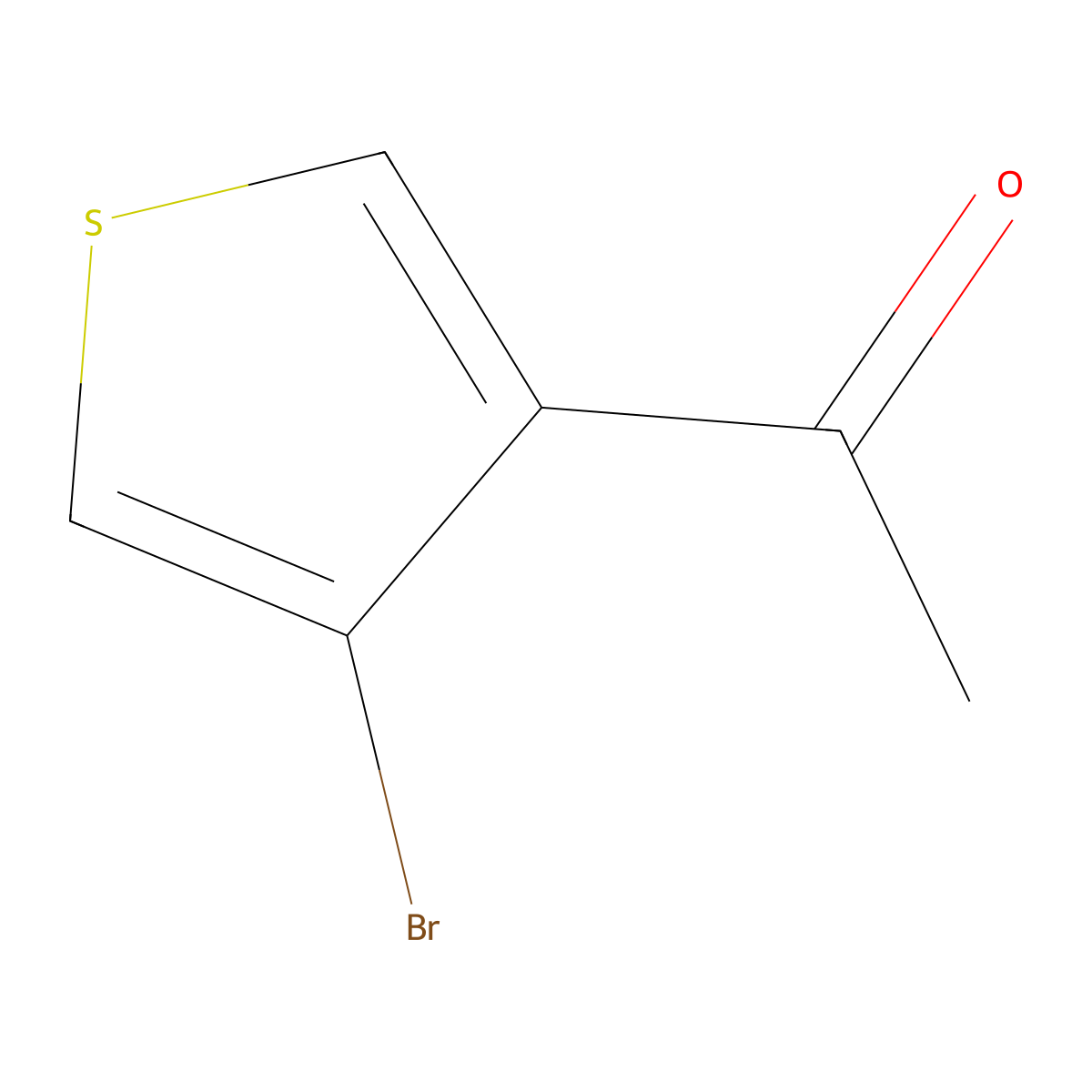 1-(4-Bromothiophen-3-yl)ethan-1-one molecular structure, CAS 35717-24-9