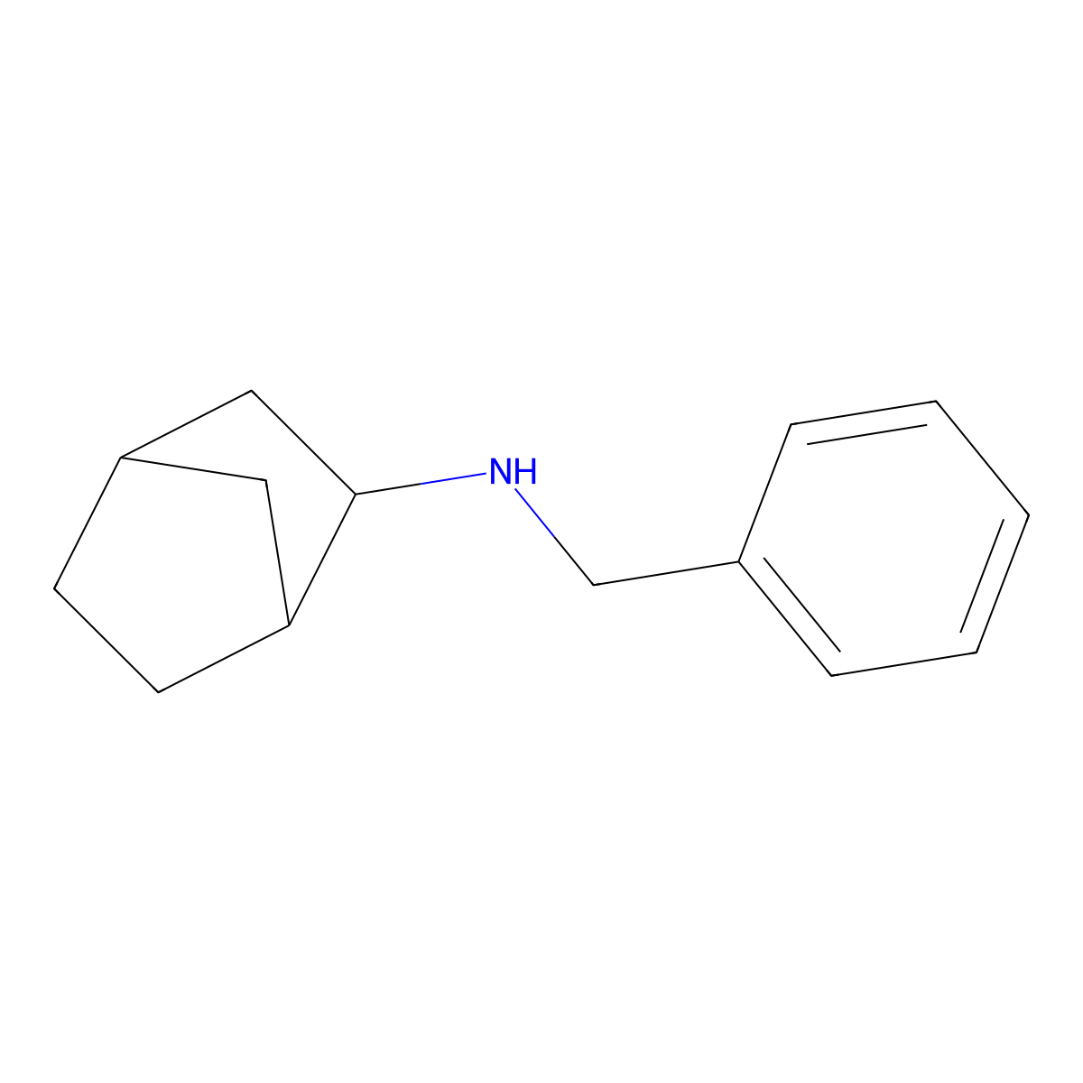 N-(Phenylmethyl)bicyclo(2.2.1)heptan-2-amine molecular structure, CAS 35718-03-7