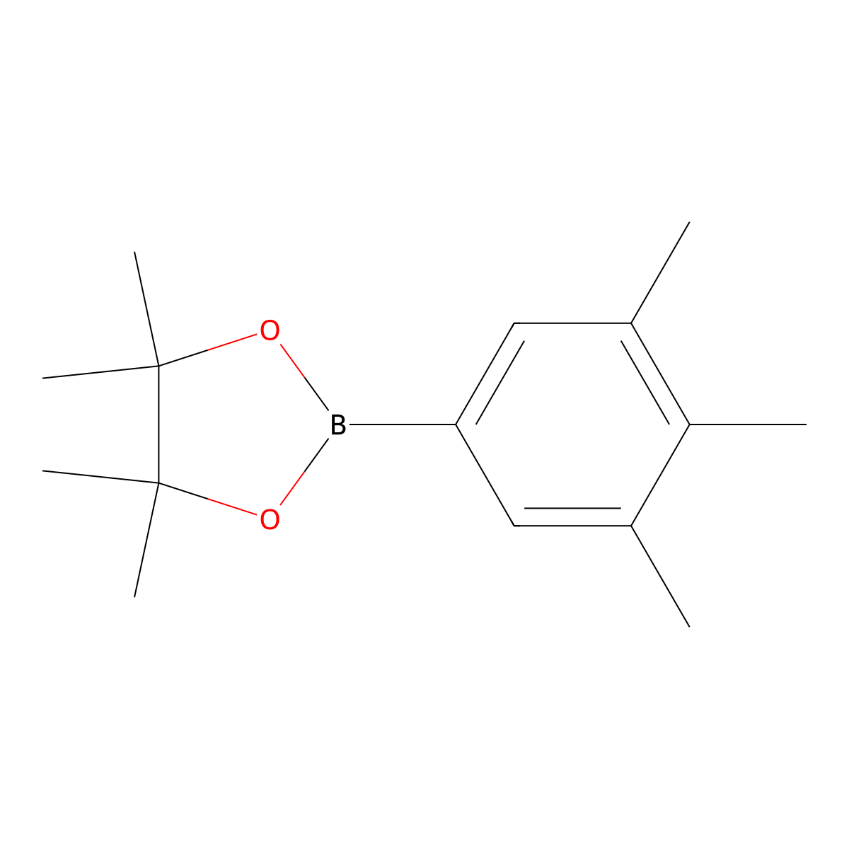 4,4,5,5-Tetramethyl-2-(3,4,5-trimethylphenyl)-1,3,2-dioxaborolane molecular structure, CAS 357193-13-6