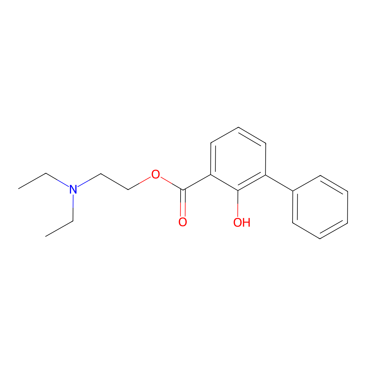 Xenysalate molecular structure, CAS 3572-52-9